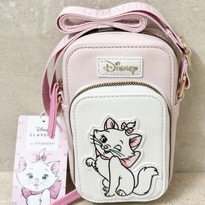Disney Marie Aristocats Faux Leather Crossbody Bag Cellphone Holder*Primark*-NEW